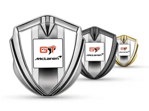 McLaren Metal Abovedado Emblema Maestra Estilo Inox Base